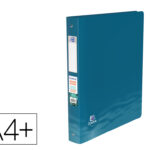 Classeur hamelin oxford school life oceanis a4+ dos   40 mm 4 anneaux rond          polypropylene recycle opaque