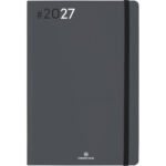Agenda oberthur semainier 25 fsc flex 1 semaine/2 pages    16x24 cm 128p coloris gris