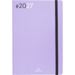 Agenda oberthur semainier 25 fsc flex 1 semaine/2 pages    16x24 cm 128p coloris lilas