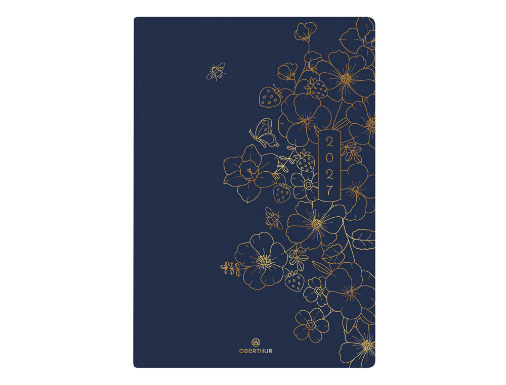 603580g-1.jpg Agenda oberthur semainier 15 fsc astoria 1 semaine/2 pages 10x15 cm 128p coloris marine – Image 1
