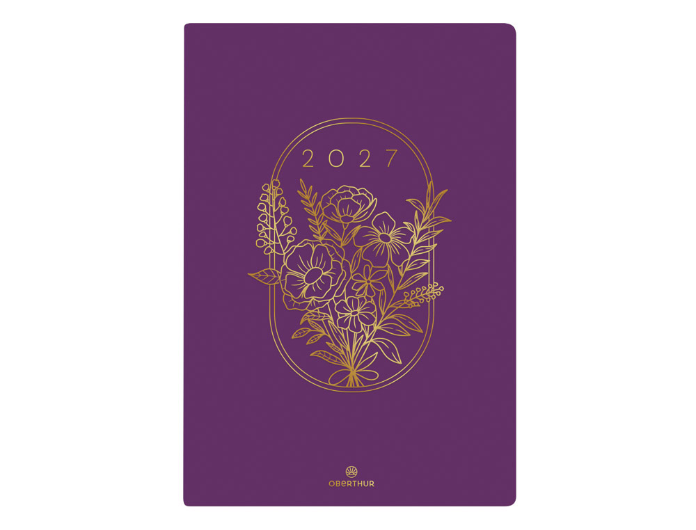 603581g-1.jpg Agenda oberthur semainier 15 fsc astoria 1 semaine/2 pages 10x15 cm 128p coloris violet – Image 1
