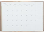 Agenda oberthur semainier a5 feroe 13 mois 1 semaine/1 page+ 1 page notes 15x21 cm       coloris camel – Image 2
