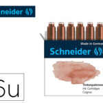 Cartouche encre schneider coloris cognac pastel boite 6 unites