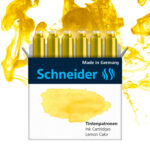 Cartouche encre schneider coloris lemon cake pastel     boite 6 unites