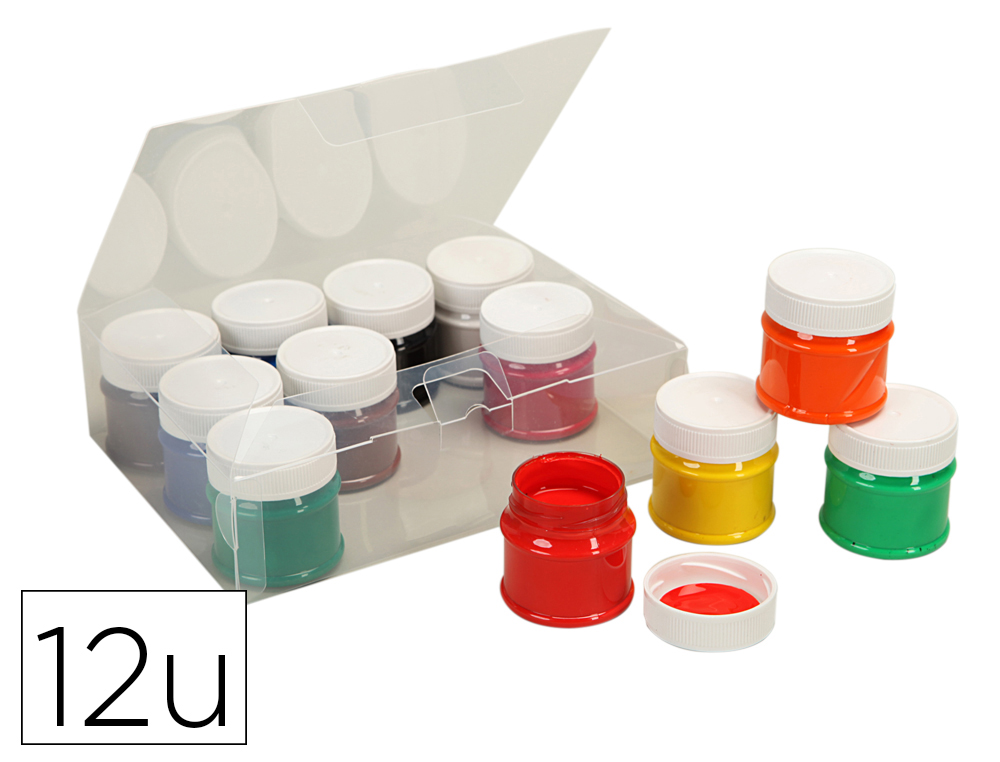 Peinture ceramique o'color 50ml tous supports lisses     sans solvent coloris assortis coffret 12 unites