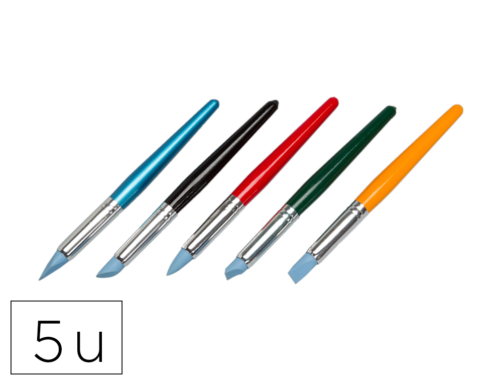 Sculpteur o'color silicone 18cm coloris assortis sachet  5 unites