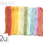 Fil sodertex broder/bracelets bresiliens 8m 13 coloris      pastel assortis lot 52 unites