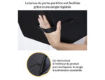 Chemise porte-partitions viquel concerto vocalyz pp 12/10e laniere maintien ouverture sangle main au dos coloris noir – Image 6