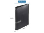Classeur porte-partitions viquel adagio vocalyz pp 12/10e 4 anneaux laniere maintien ouverture sangle main au dos noir – Image 2