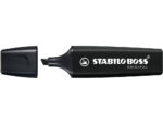 Marqueur stabilo boss original marker encre base    eau pointe biseautee largeur  trace 2/5mm coloris noir – Image 2