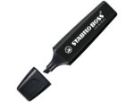 Marqueur stabilo boss original marker encre base    eau pointe biseautee largeur  trace 2/5mm coloris noir – Image 4