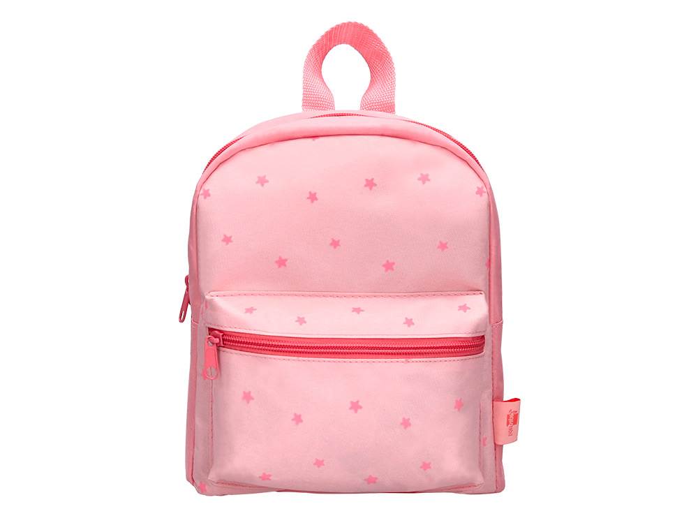 Sac a dos liderpapel baby etoiles 250x115x210mm coloris rose