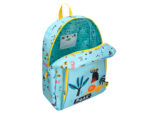 Sac a dos liderpapel baby safari motif lion             330x100x250mm coloris bleu pastel – Image 7