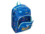 Sac a dos liderpapel baby safari motif cocodrile        330x100x250mm coloris bleu – Image 7