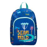 Sac a dos liderpapel baby safari motif cocodrile        330x100x250mm coloris bleu