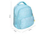Sac a dos liderpapel scolaire fleurs 350x110x270mm coloris  bleu ciel – Image 2