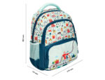 Sac a dos liderpapel scolaire voiture 350x110x270mm coloris vert d'eau – Image 2