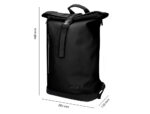 Sac a dos antartik roll up waterproof 480x130x280mm      coloris noir – Image 2