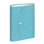 Multicarnets exacompta clover celeste fermeture pression a5 64 pages coloris bleu acier
