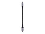 Cable t'nb premium usb-c/lightning 1,5m nylon    rpet connecteur metal coloris noir – Image 2
