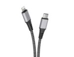 Cable t'nb premium usb-c/lightning 1,5m nylon    rpet connecteur metal coloris noir – Image 3