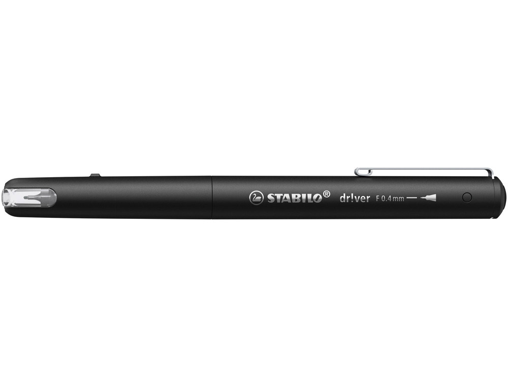 611061g-1.jpg Stylo-feutre stabilo driver pointe fine trait 0,4mm encre noire – Image 1