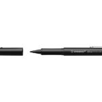 Stylo-feutre stabilo driver pointe moyenne trait 0,8mm    encre noire