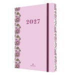 Agenda oberthur merida semainier 15 1 semaine/2      pages 10x15cm 128p fsc        coloris rose
