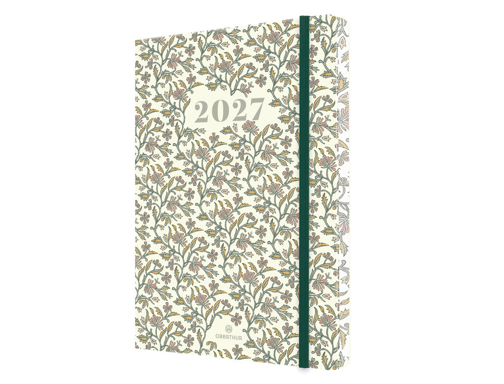 611330g-1.jpg Agenda oberthur merida semainier 15 1 semaine/2 pages 10x15cm 128p fsc coloris jaune pale – Image 1