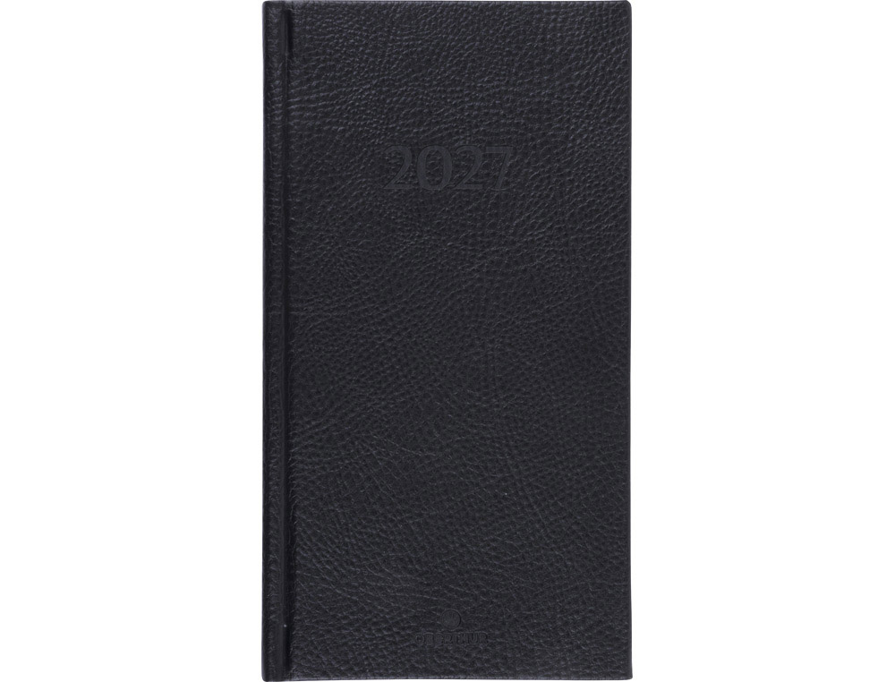 611335g-1.jpg Agenda oberthur london semainier 16 poche 1 semaine/2 pages 9x17cm 128p fsc coloris noir – Image 1