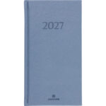 Agenda oberthur london semainier 16 poche 1          semaine/2 pages 9x17cm 128p   fsc coloris bleu gris