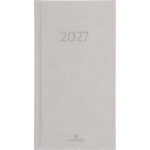 Agenda oberthur london semainier 16 poche 1          semaine/2 pages 9x17cm 128p   fsc coloris gris clair