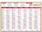 Calendrier bancaire bouchut 2027 quarantor 7 mois         recto/verso 405x550mm – Image 2