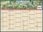 Calendrier bancaire bouchut 2027 exotique medium 6 mois   recto/verso 1 oeillet         320x420mm – Image 2