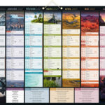 Calendrier bancaire bouchut 2027 bancolor 7 mois          recto/verso 2 oeillets et 1   cordonnet 405x550mm