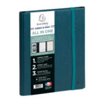 Agenda exacompta all in one horizons 20s visuel spirale sesame janv a dec 1 semaine/2 pages 15x21cm coloris bleu canard