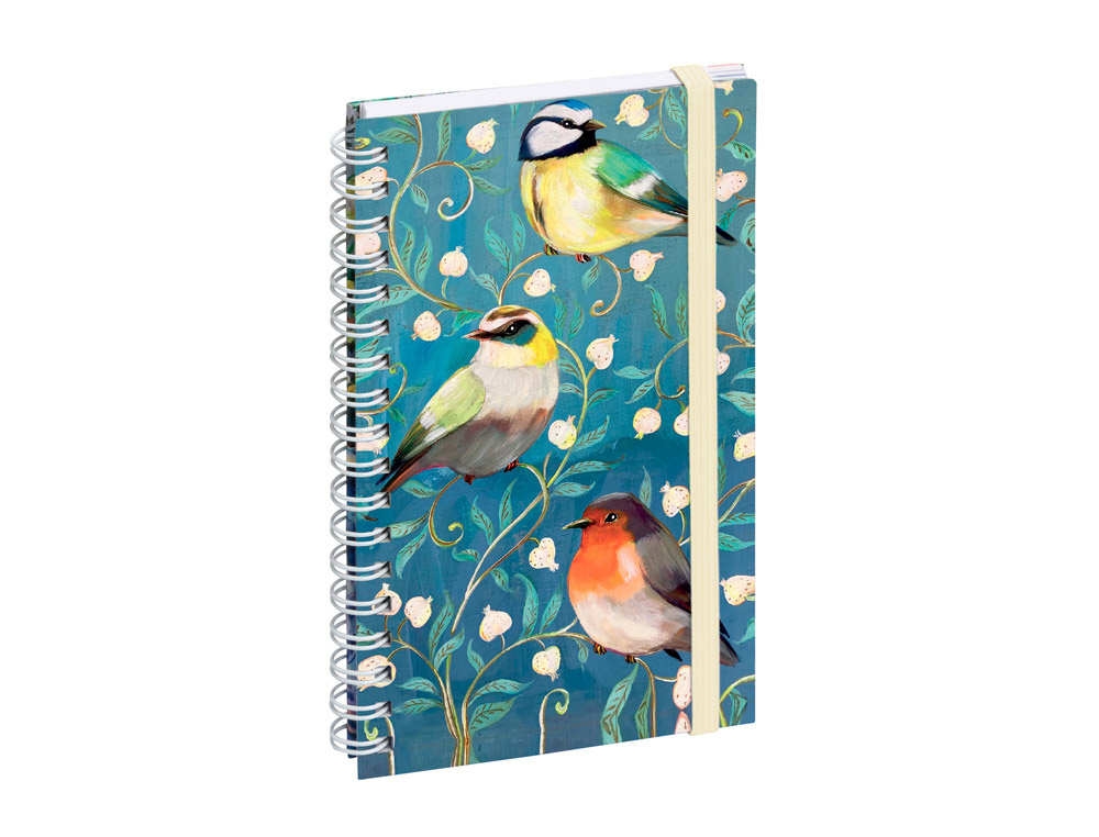 611454g-1.jpg Agenda exacompta semainier poche lady 16s sophie adde oiseaux 9x16cm – Image 1
