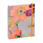 Agenda exacompta semainier bureau lady 20s sophie adde   fleurs 15x21cm