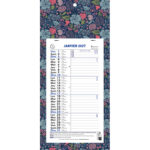 Calendrier exacompta mensuel support mini labo 19x41cm