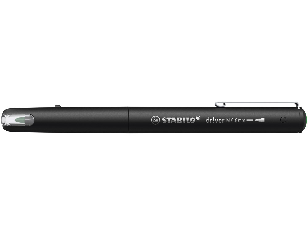 611493g-1.jpg Stylo-feutre stabilo driver pointe moyenne trait 0,8mm encre vert – Image 1