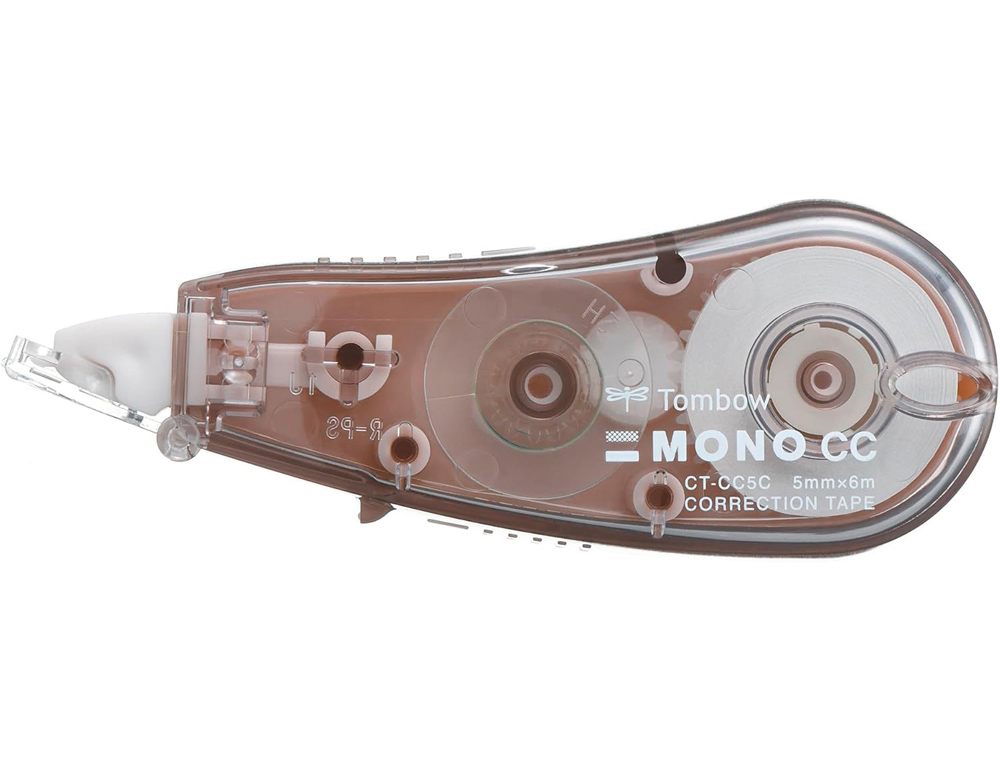 611538g-1.jpg Correcteur tombow mono cce5 frontal ruban 6mx5mm coloris beige – Image 1