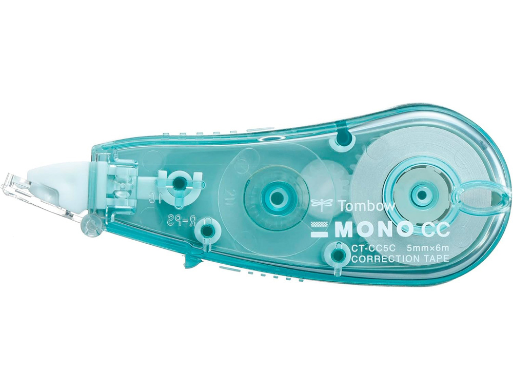 611539g-1.jpg Correcteur tombow mono cce5 frontal ruban 6mx5mm coloris vert – Image 1