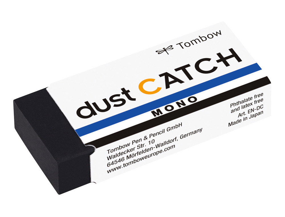 611610g-1.jpg Gomme tombow mono dust catch 19g coloris noir – Image 1