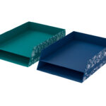 Corbeille a courrier oxford romance 2 niveaux coloris     assortis