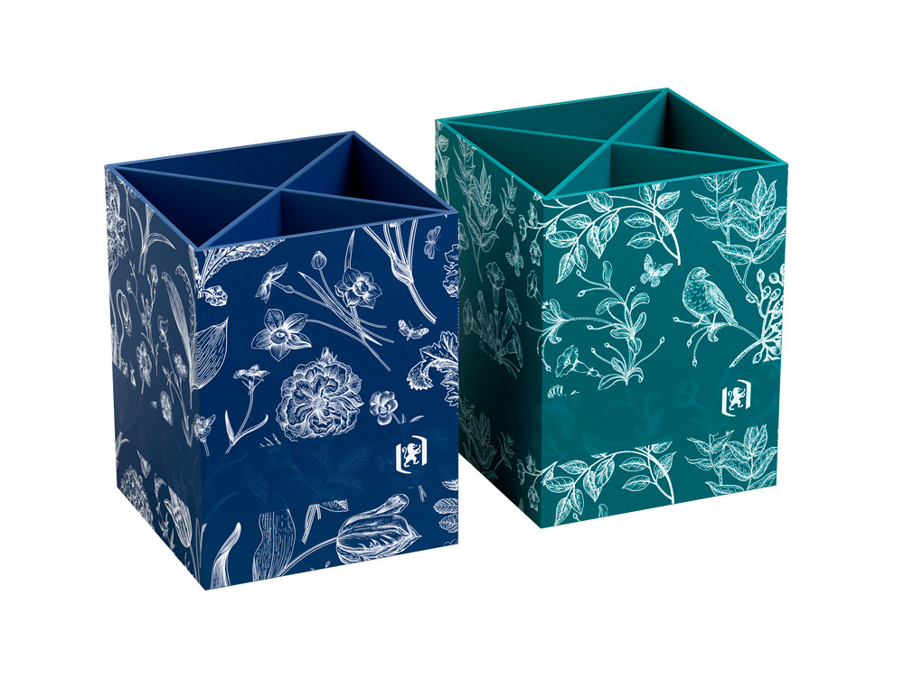611729g-1.jpg Pot a crayons oxford romance coloris assortis – Image 1