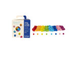 Perle bois sodertex alphabet 1x1cm coloris assortis boite  500 unites – Image 2
