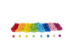 Perle bois sodertex alphabet 1x1cm coloris assortis boite  500 unites – Image 4