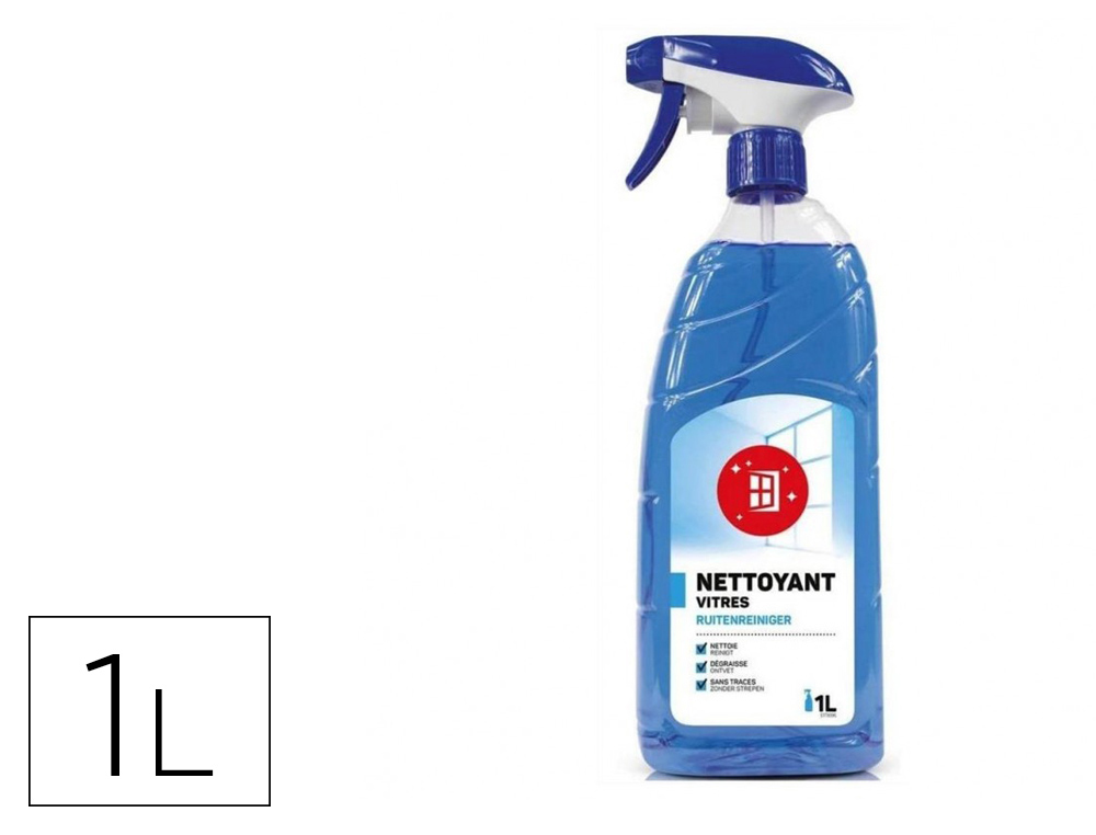 Lave-vitres coldis actiff pro nettoie dégraisse fait briller vitres surfaces modernes pistolet 1l