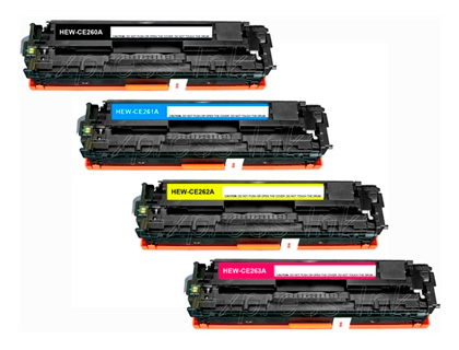 Toner laser compatible clover hp noir/cyan/magenta/jaune pack 4 couleur