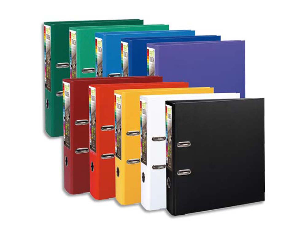 Classeur levier exacompta prem'touch polypropylène a4+ dos  80 mm couleurs assortis office